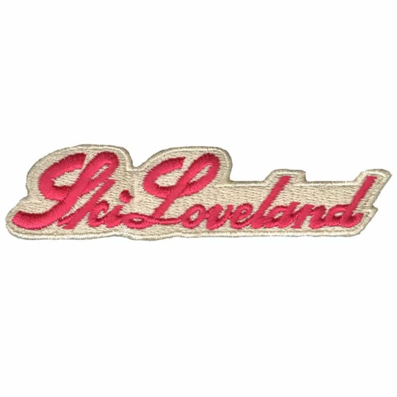 Loveland Colorado Pink Vintage Ski Patch