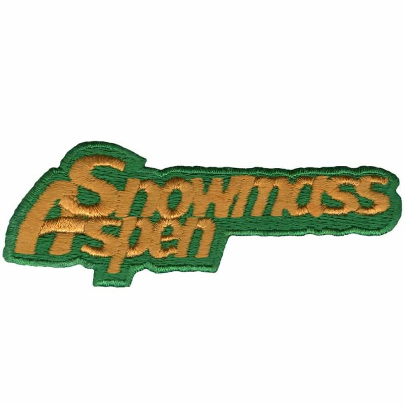 Snowmass Aspen Gold on Green Vintage Ski Patch