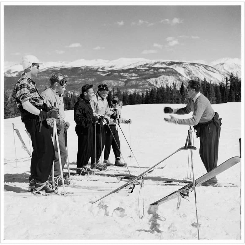 Klaus Obermeyer Teaching Skiing Photo (3 Sizes)