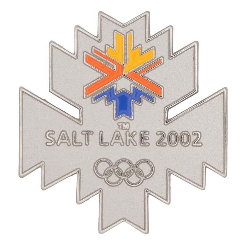 Salt Lake City 2002 Olympic Crest Pin, Size: 1 in x 1in