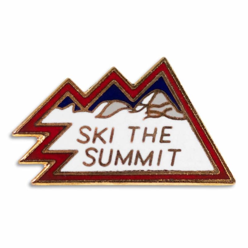 Summit County Classic 1970s Ski Pin, 1 x 3/4 inches Summit County Classic 1970s Ski Pin, 1 x 3/4 inches