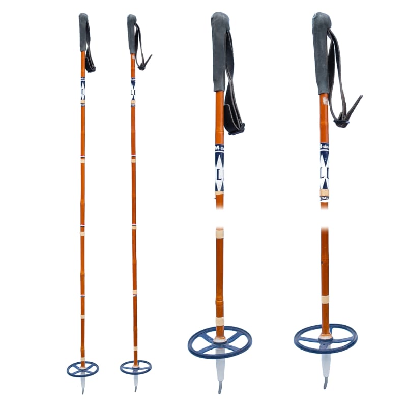 1970s Vintage Liljedahl Bamboo Cross Country Ski Poles