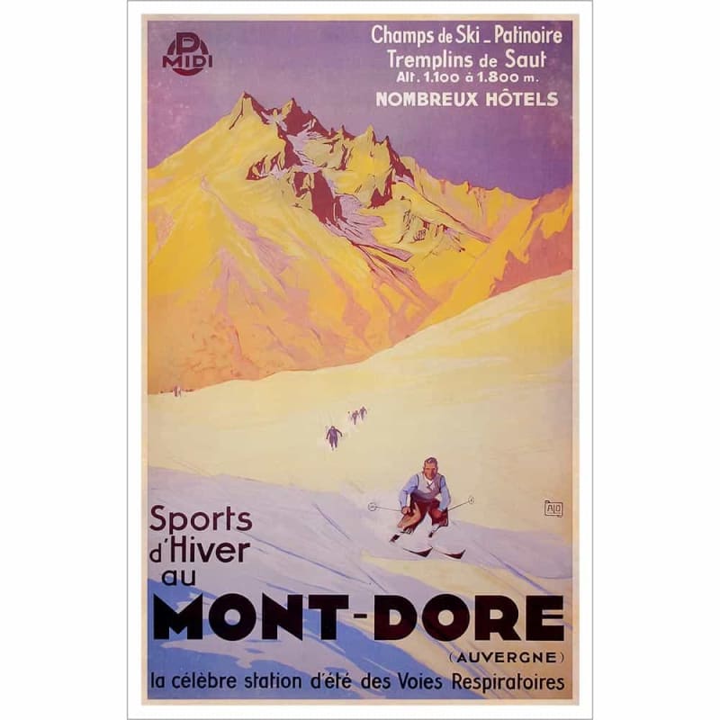 Mont Dore Ski Poster Mont Dore Ski Poster