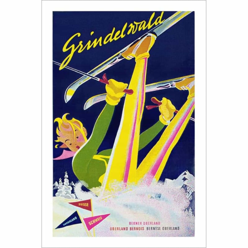 Grindelwald Ski Poster - Ops! Grindelwald Ski Poster - Ops!