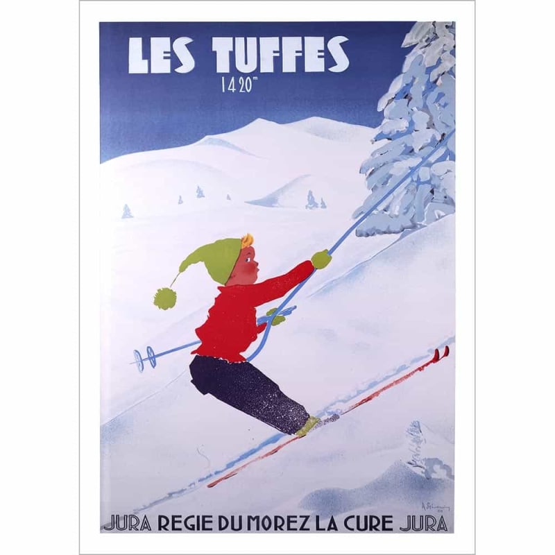 Les Tuffes Ski Poster