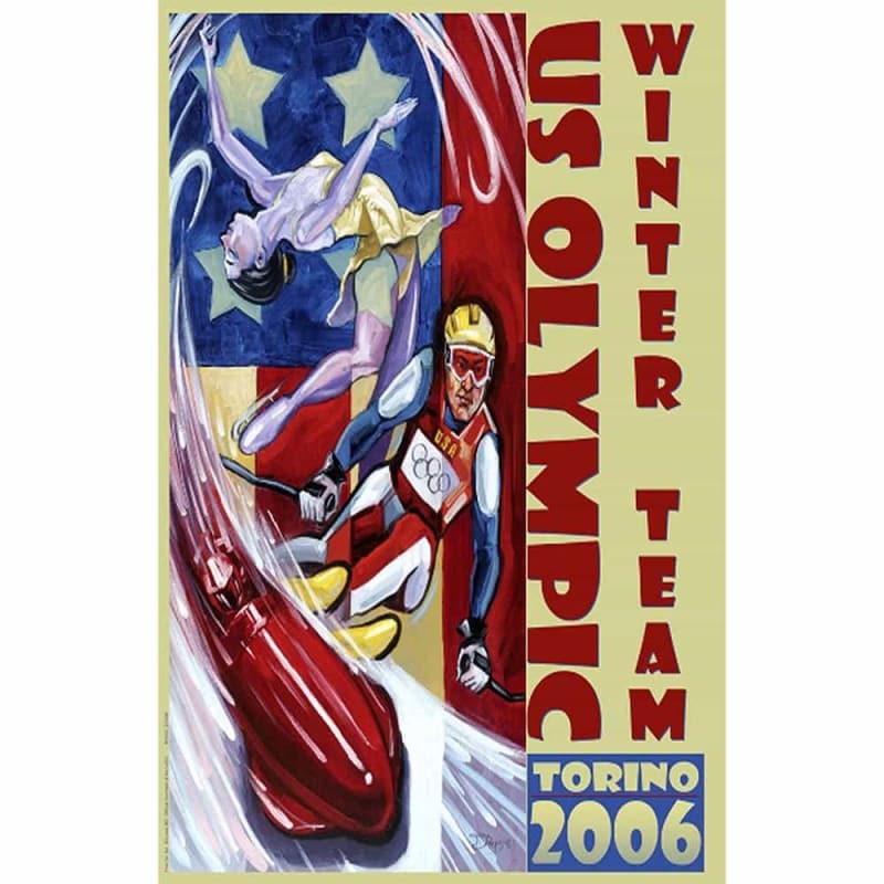 2006 Torino US Olympic Winter Team Poster