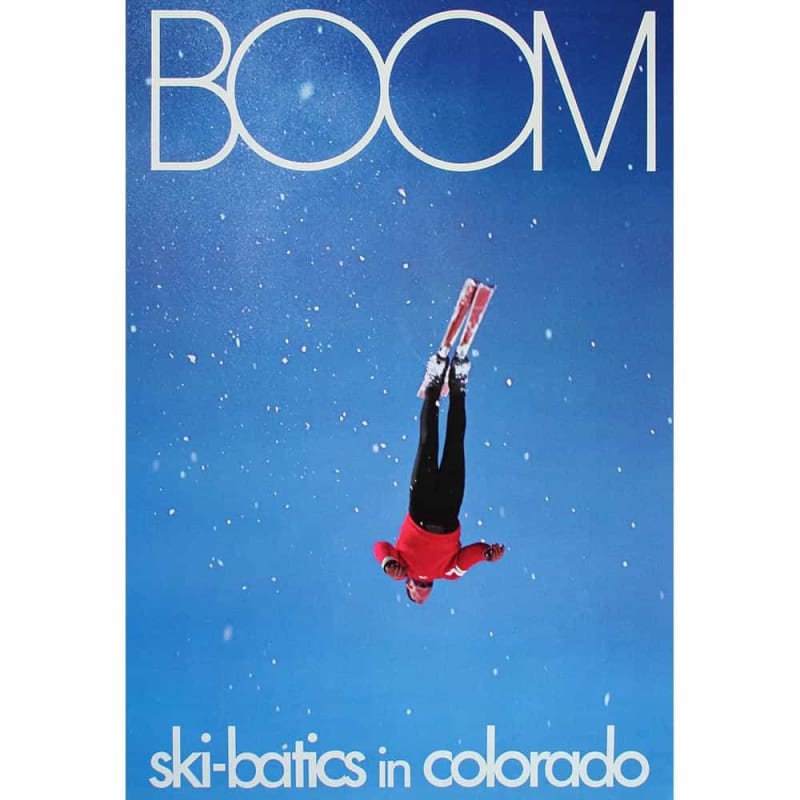 Boom Original Ski Poster, Ski-batics in Colorado Boom Original Ski Poster, Ski-batics in Colorado