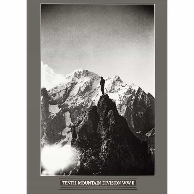 10th Mountain Division Touring The Austrian Alps Ski Poster 16 x 22 inches