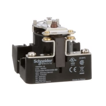 Schneider Electric 199DBX-16 Power relay SPST-DM 40A 48 VDC magnetic blowout industrial component