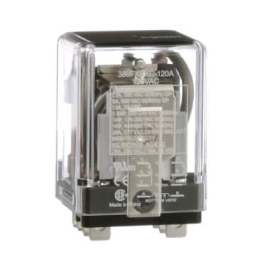 Schneider Electric 389FXBXC-120A Power relay DPDT 25A 120 VAC plug-in socket cover industrial component