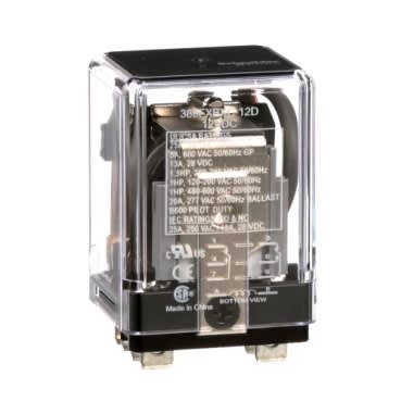 Schneider Electric 389FXBXC-12D Power relay DPDT 25A 12 VDC plug-in socket cover industrial component