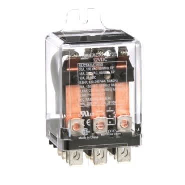 Schneider Electric 389FXCXC1-12D Power relay 3PDT 20A 12 VDC side flange cover industrial component