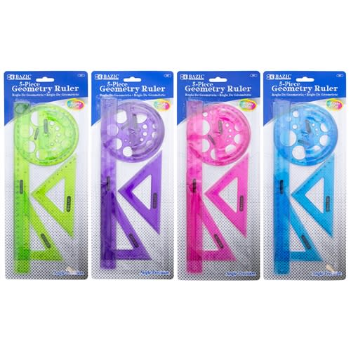 Geometry Ruler Combination Sets 5-Piece
