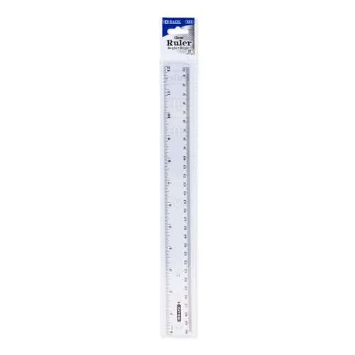 12" (30cm) Clear Ruler