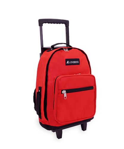 Wholesale 17-inch Rolling Backpacks | Case Pack of 6 | Bulk Deals