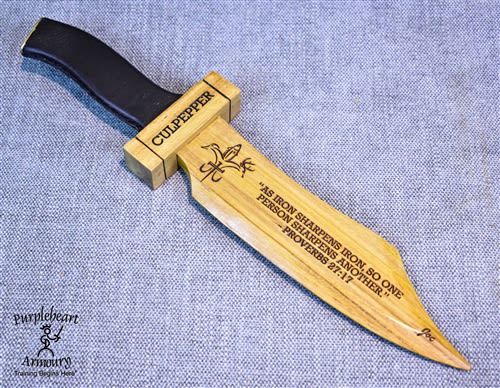 Bowie Knife Engraved Award