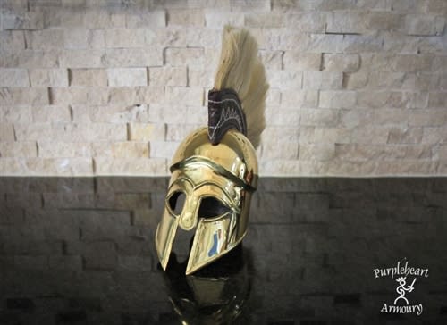 Mini Helmet ONLY, Greek Hoplite Version Brass