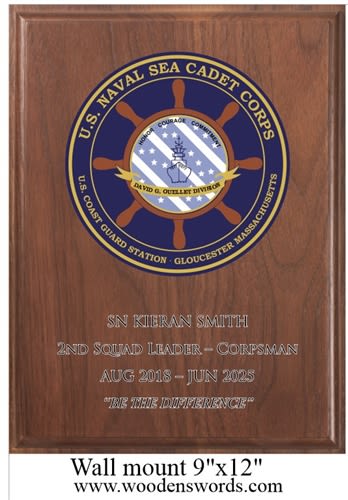 Personalized Plaque, 12x18, Walnut