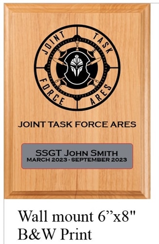 Personalized Plaque, 6x8, Tan Wood