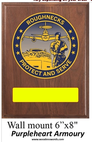 Personalized Plaque, 6x8, Walnut Wood