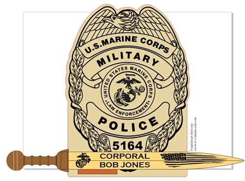 USMC Military Police Badge