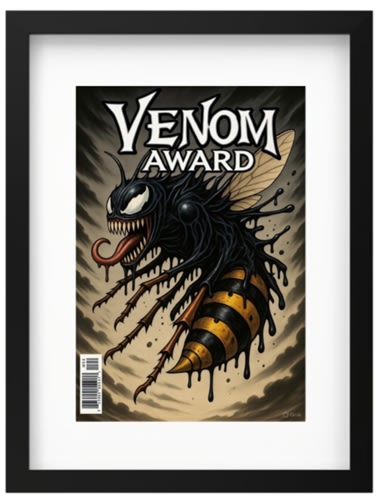 Venom Award, Comic Book Display, Charlotte