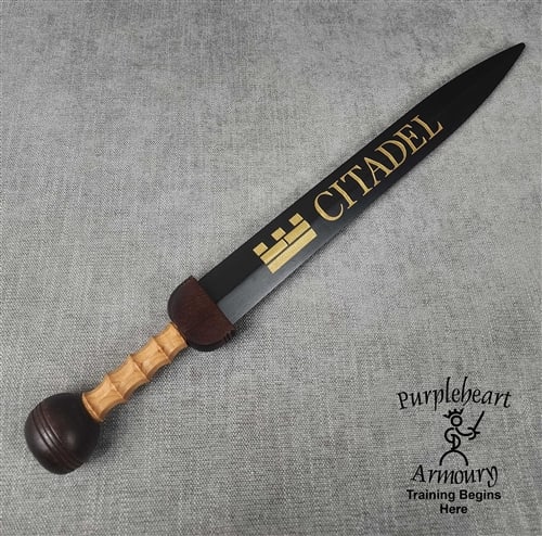 Rudis Caesar Style with white handle grip and black Blade