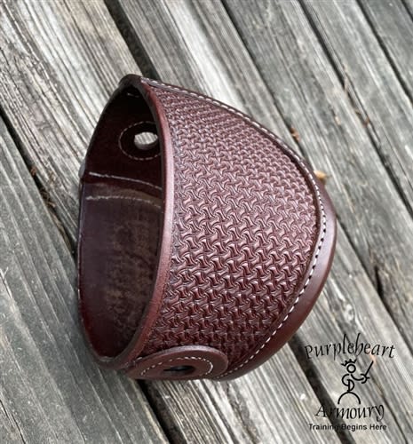 Singlestick Baskethilt Only - Leather Tooled "S"