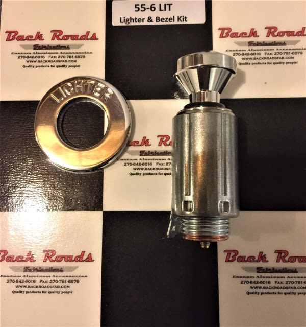 1955-56 Chevy Cigarette Lighter & Bezel Kit 1955-56 Chevy Cigarette Lighter & Bezel Kit