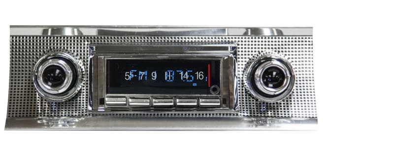Custom Autosound 1957 Chevy Radio - Slidebar With Bluetooth