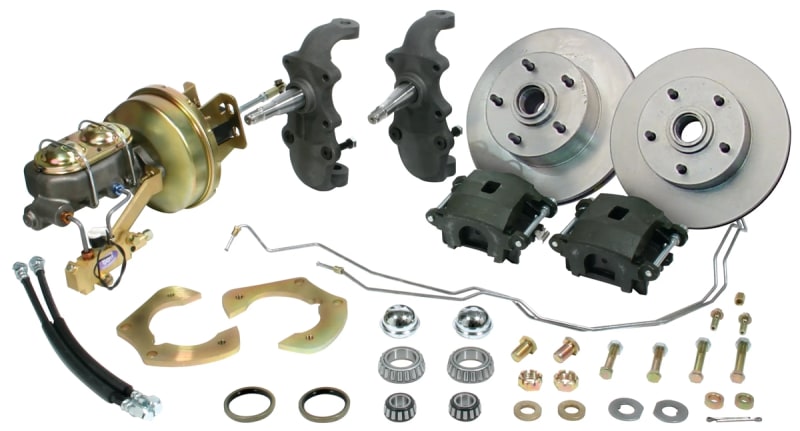 CPP 1955 1956 1957 Chevy Drop Spindle Complete Front Brake Kit