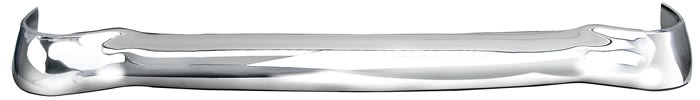 1955 Chevy 1-Piece Smoothie Front Chrome Bumper, Complete with center Brackets (OS)