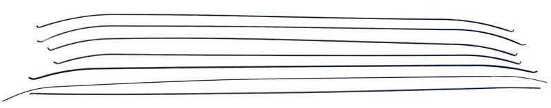 1956-1957 Chevy Headliner Bow Set, 2-Dr Hardtop