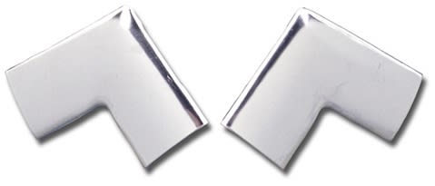 1955 1956 1957 Chevy Rear Window Corner Mouldings, 2-Dr Hardtop 1955 1956 1957 Chevy Rear Window Corner Mouldings, 2-Dr Hardtop