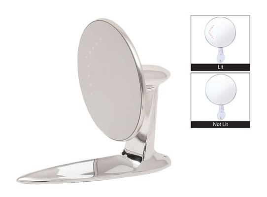 1955 1956 1957 Chevy Outside Rear View Mirror w/ 9 LED Turn Signal Arrow