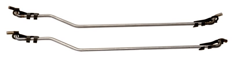 1955 1956 1957 Chevy Rear Door Latch To Handle Rods w/ Clips, 4-Dr Sedan - Pair 1955 1956 1957 Chevy Rear Door Latch To Handle Rods w/ Clips, 4-Dr Sedan - Pair