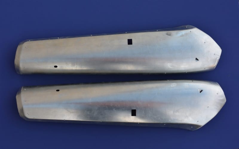 1955-1956 Chevy Upper Seat Shells w/ Tack Strip - Pair