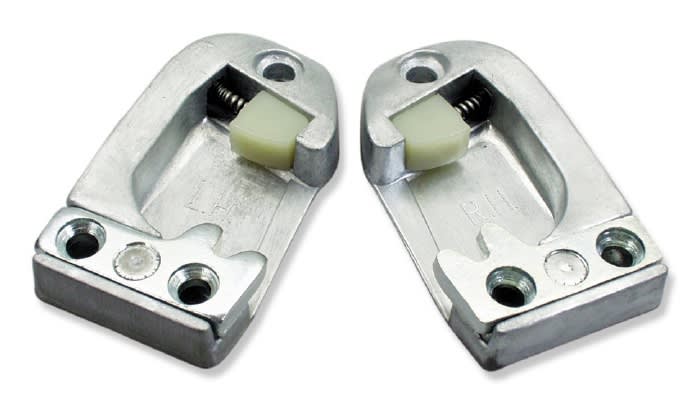 1955 1956 1957 Chevy Door Post Striker Plates 1955 1956 1957 Chevy Door Post Striker Plates