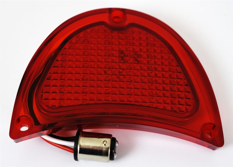 1957 Chevy 32 LED Sequential Taillight Lens Assembly w/ Red Lens