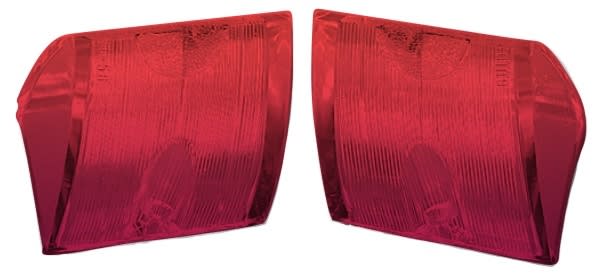 1956 Chevy RED Back-Up Light Lenses - Pair
