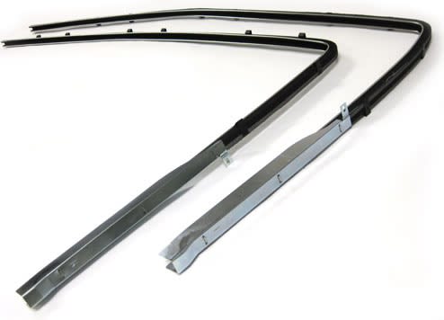 Golden Star Quarter Glass Channel Runners - 1955 1956 1957 Chevy Sedan 2-Door (OS)