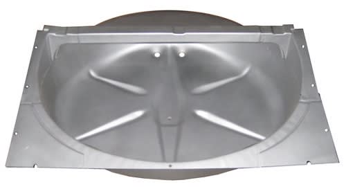 Golden Star Complete Spare Tire Well - 1955 1956 1957 Chevy Wagon, Nomad & Sedan Delivery (OS) (TF)