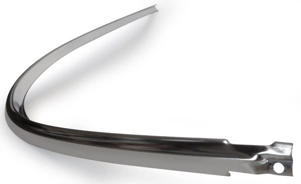 Golden Star Top Outer Front Windshield Moulding - 1955 1956 1957 Chevy Sedan/Wagon Drivers Side