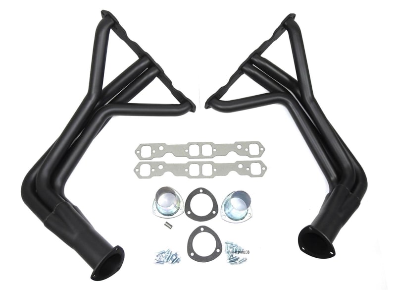 1955-57 Chevy Patriot Small Block Fender Well Header Black