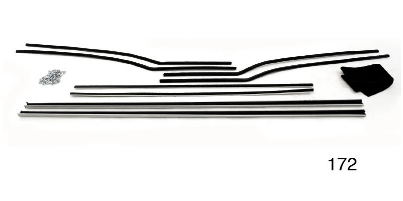 1955 1956 1957 Chevy Window Fur Channel Weatherstrip Kit (OS)