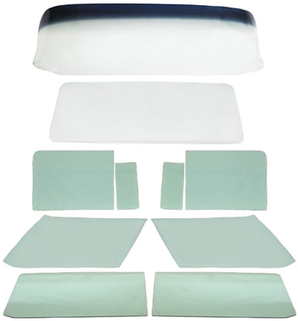 Auto City Classic Windshield – 1955-1956 Chevy Sedan/Wagon, Clear, With Chrome Trim Gasket