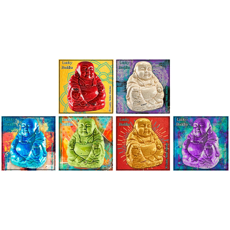 Lucky Buddha Square Matchbox