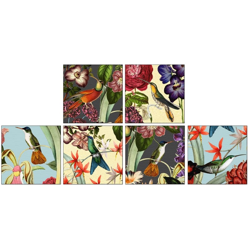 Vintage Hummingbird Square Matchbox