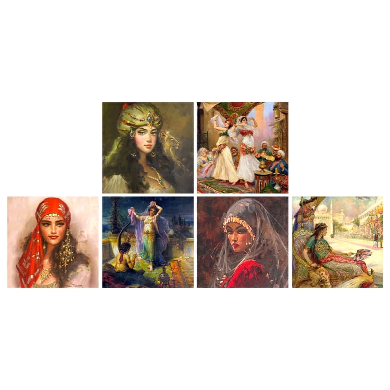 Vintage Romani  Women Square Matchbox