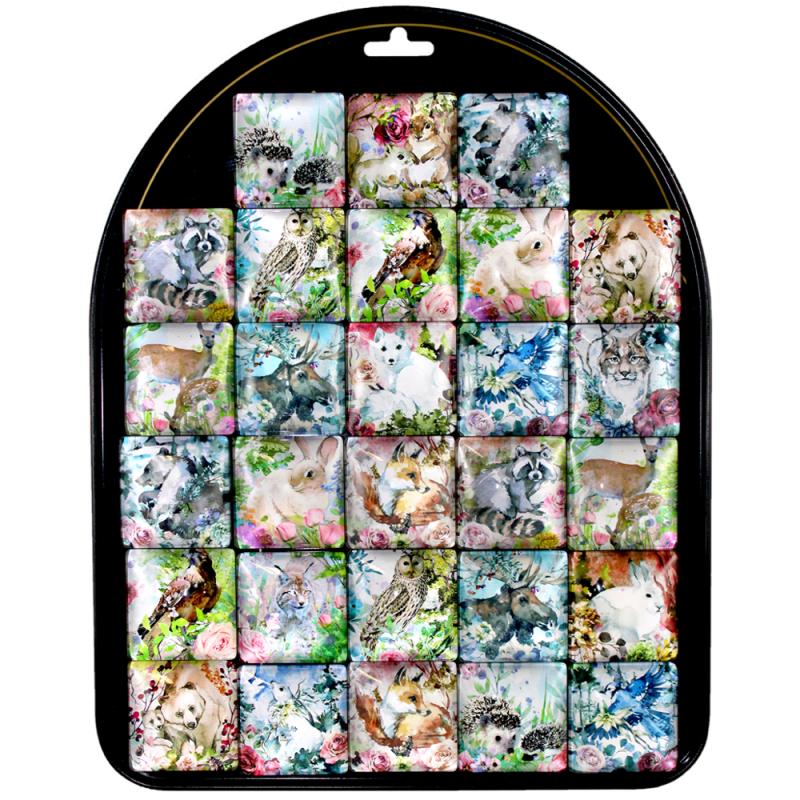 Garden Friends Glass Magnets
